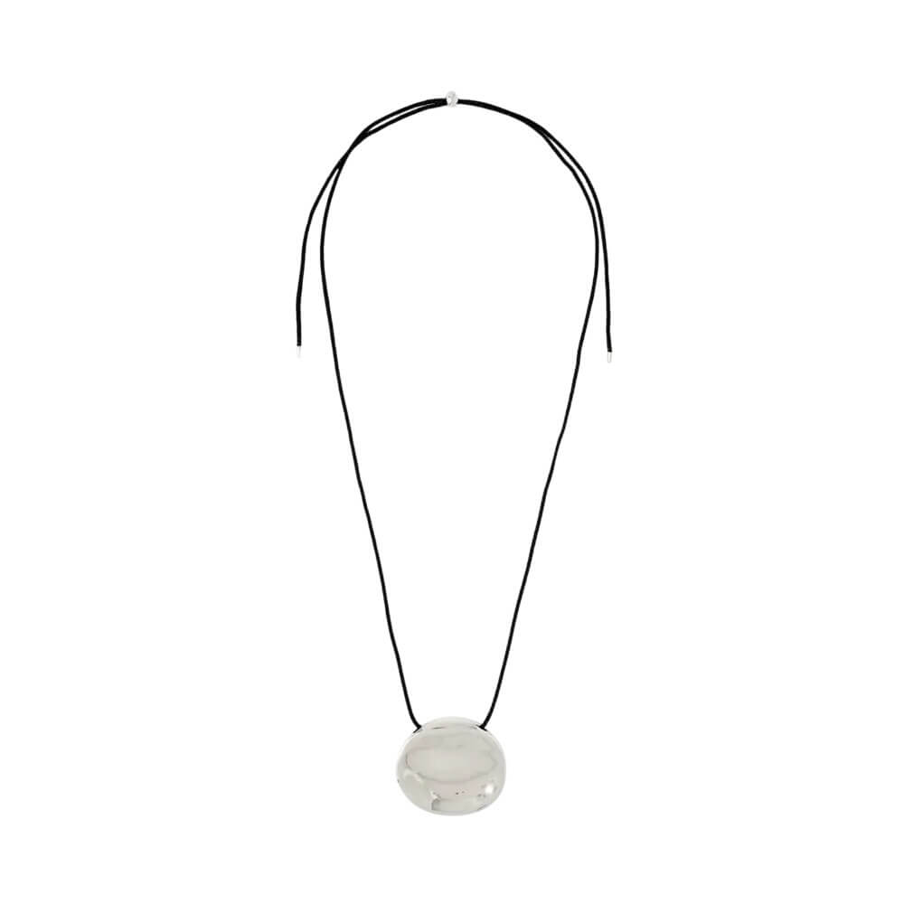 Mint Velvet Silver Tone Stud Rope Necklace